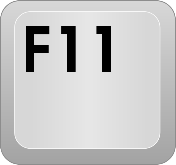 the F11 key
