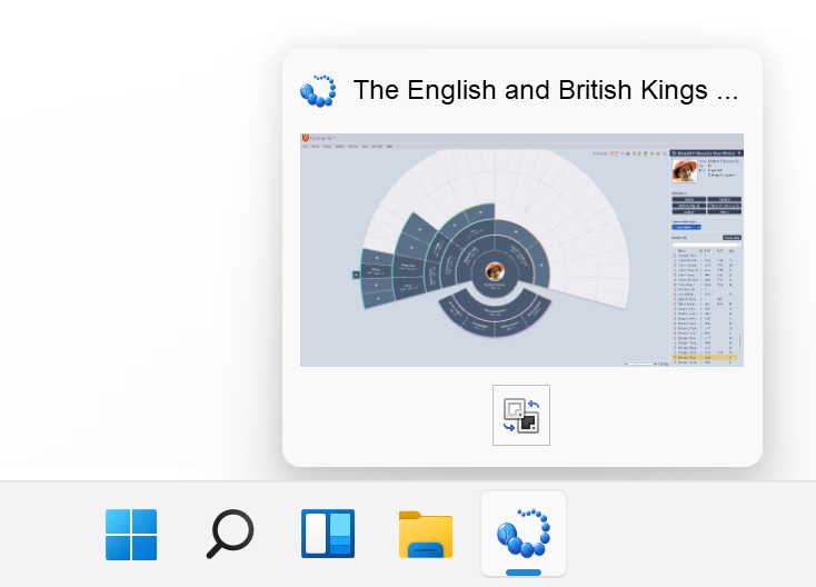 Switching theme with a task bar thumb button