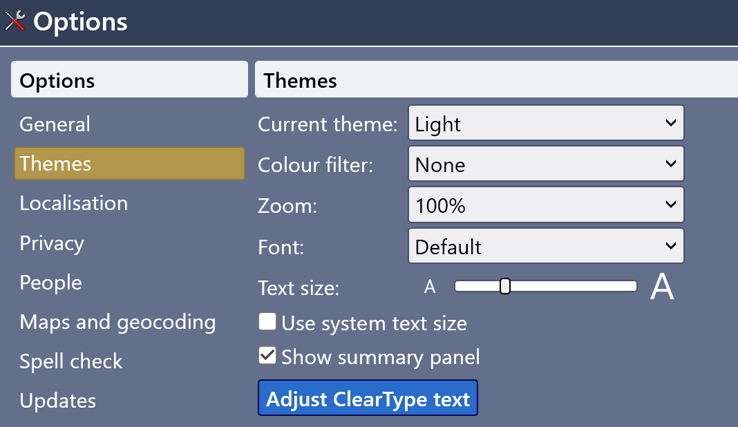 Display zoom levels