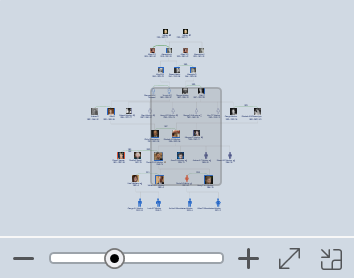 The chart map and zoom controls