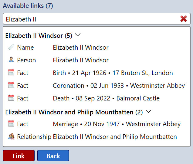 Linking citations with data items