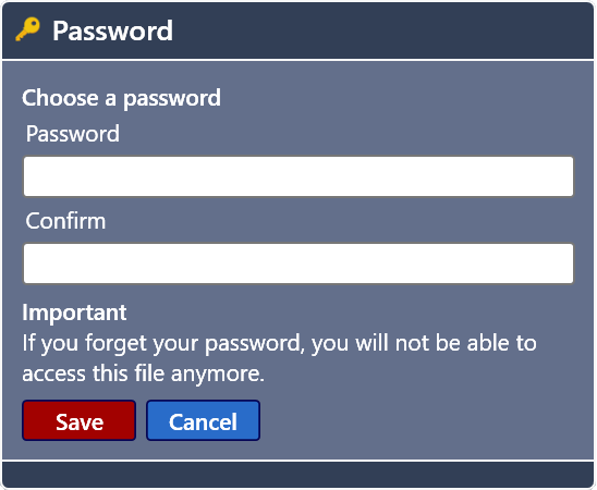 Choosing a password
