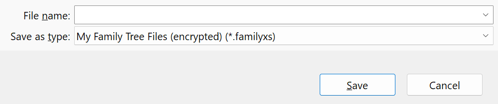 Save as an encrypted file