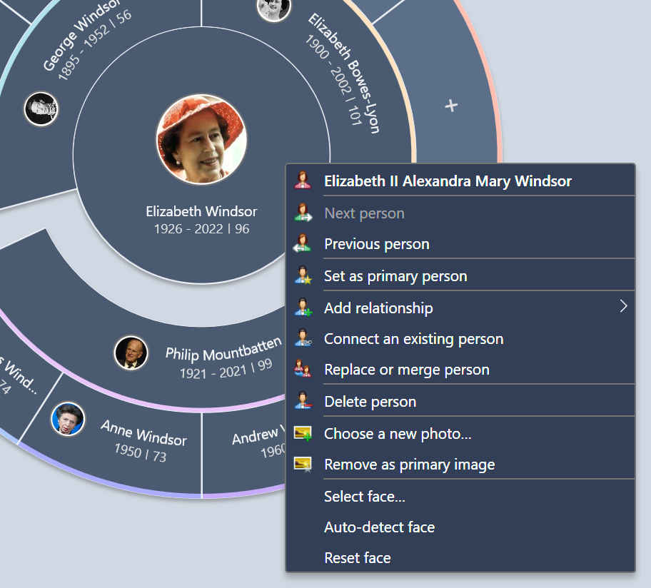 Deleting the current person