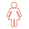 A deceased person icon