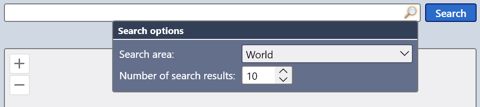 The search box